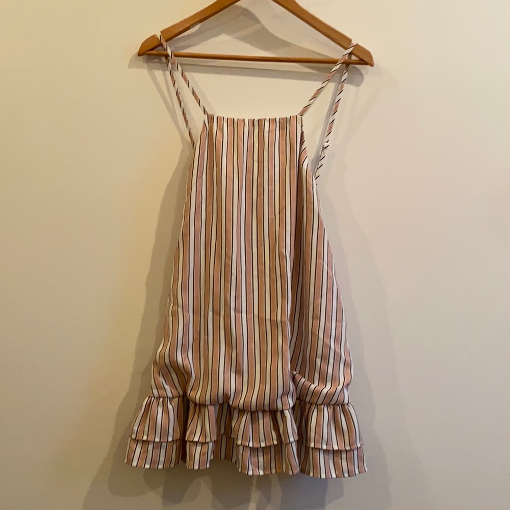 Backless summer mini dress Morning Mist size small